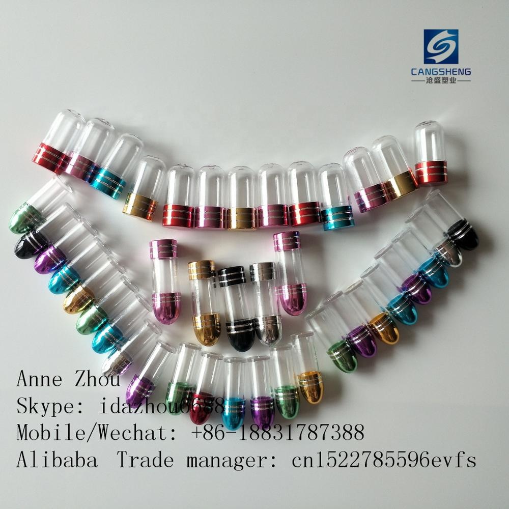 Empty Small Plastic Single Capsule Packaging Bottles for Healthcare Supplement