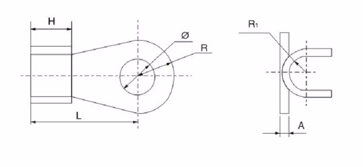 China supplier electrical application OT copper passing through terminal lugs