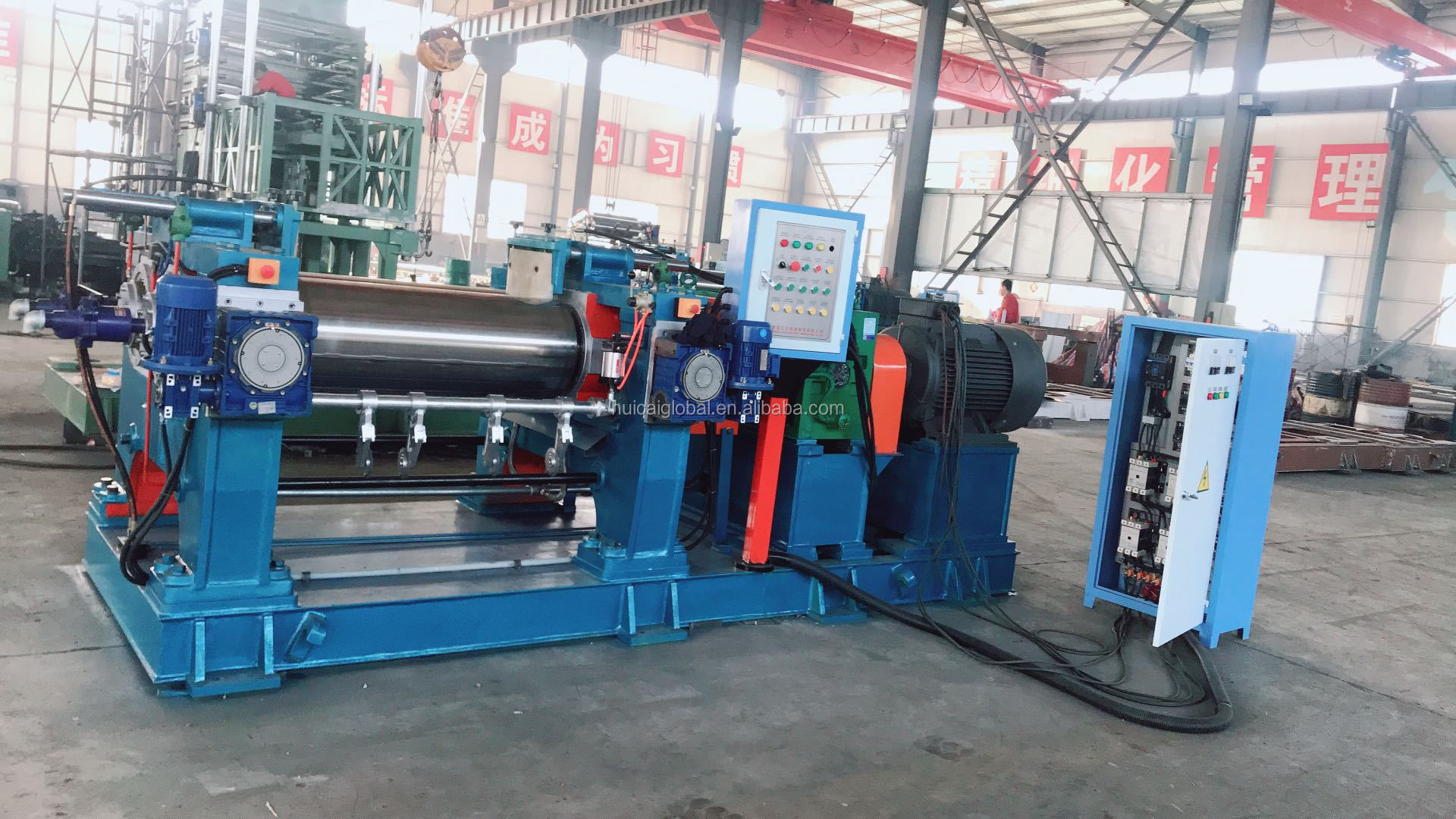 EVA Sheet Open Mixing Mill XK-550 with Front Roll Linear Speed of 28m/min