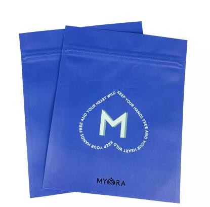 Custom Printed Metallized Foil plastic zipper bags for storage
