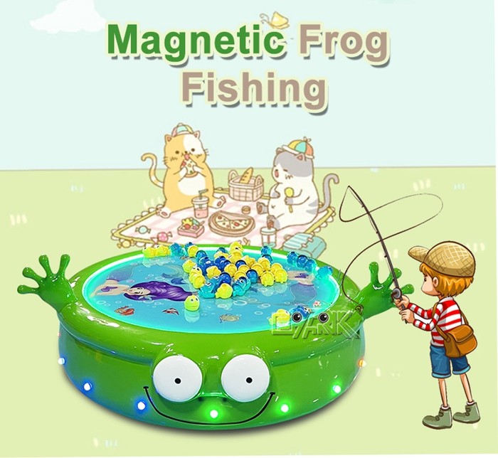 Magnetic Frog Fishing Amusement Park Arcade Catch Frogs Fishing Game Machine
