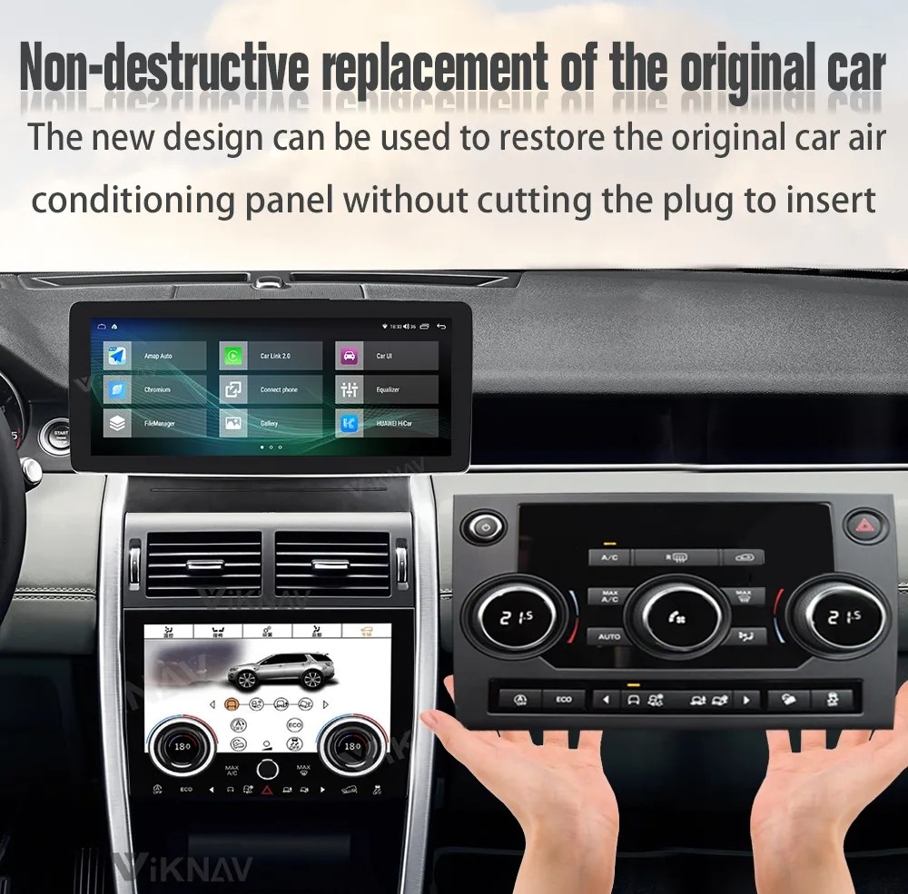 12.3 Inch Screen Stereo For 2015-2019 Range Rover Discovery Sport L550 128G Navigation GPS Multimedia Player Carplay
