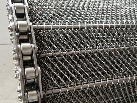 Cut Edge Conveyor Belt Wire Mesh Corrosion Resistance / Wear Resistance