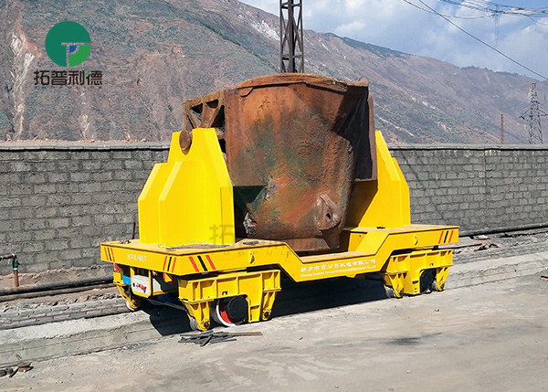 Electrical Ladle Battery Powered Transfer Car For Steel Plant