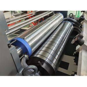 Toy Paper Window Box Patching Machine Automatic V Cut Creasing Gluing