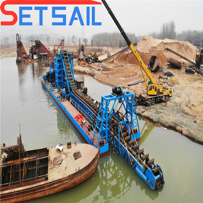 Chain Bucket River Diamond Dredger with Jigging Machine