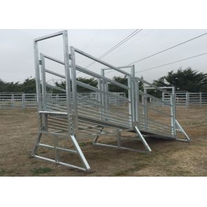 High Tensile Pressed Animal Loading Ramps , Metal Adjustable Loading Ramp