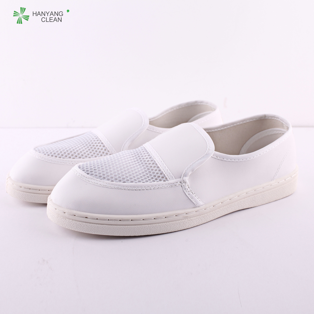 white good quality PVC Esd anti-static mesh shoes manufacturer
