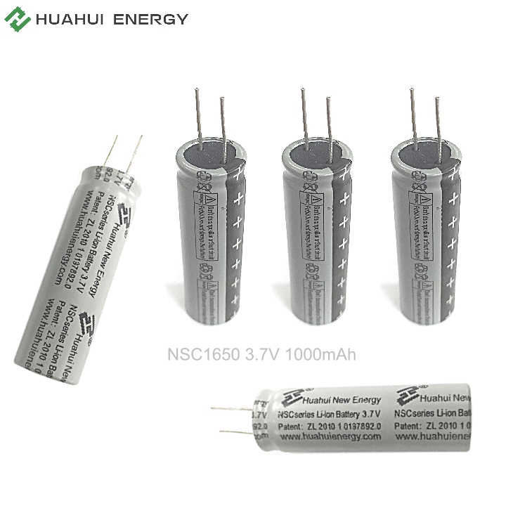 1000mAh 3.7V 3C Rechargeable Lithium Ion Battery Cell NSC1650