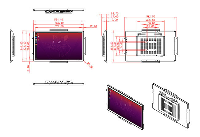 23.6-Inch Linux Interactive Device for Energy Monitoring, Smart City Solutions, Retail Management Interfaces, and Logistics Systems