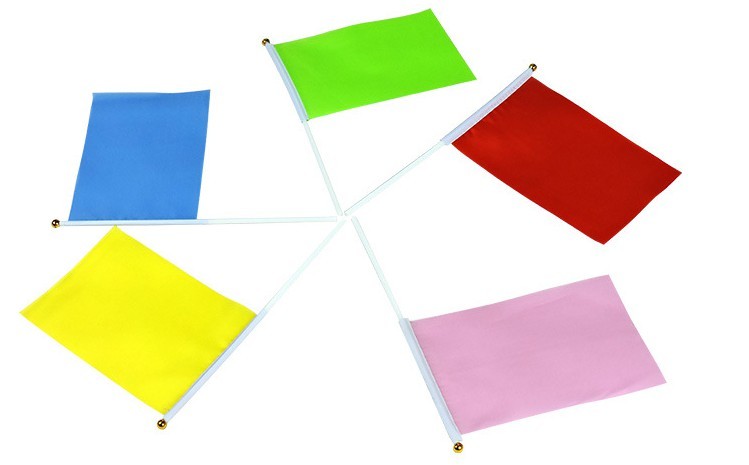 Colorful Dacron Small Colorful Flag Games Cheering Flags Logo Customized