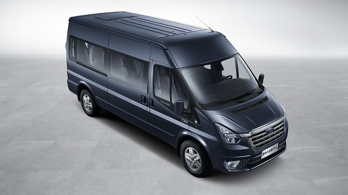 Ford Transit Pure Electric Middle Bus With 15 Seats
