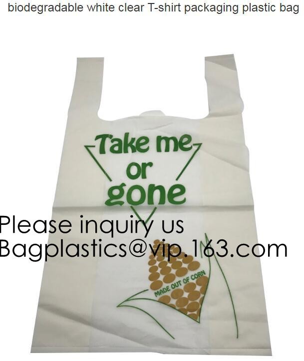 Tie Compostable Shopping Bag Corn Starch Based Wholesale Biodegradable 100% Compostable Bags On Roll