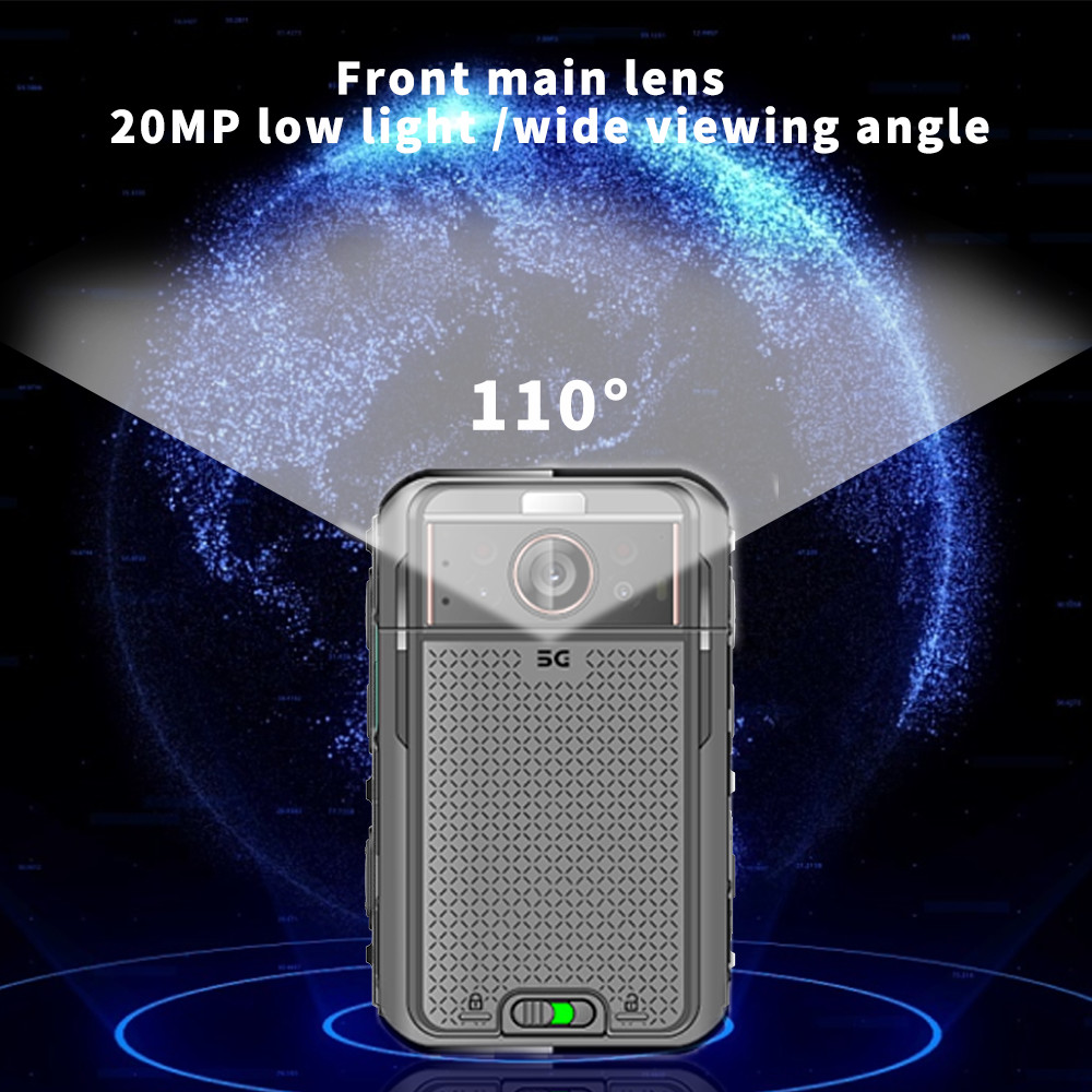 5G WiFi Connected Police Body Cameras With 32GB Memory And CMSV6 Management Software