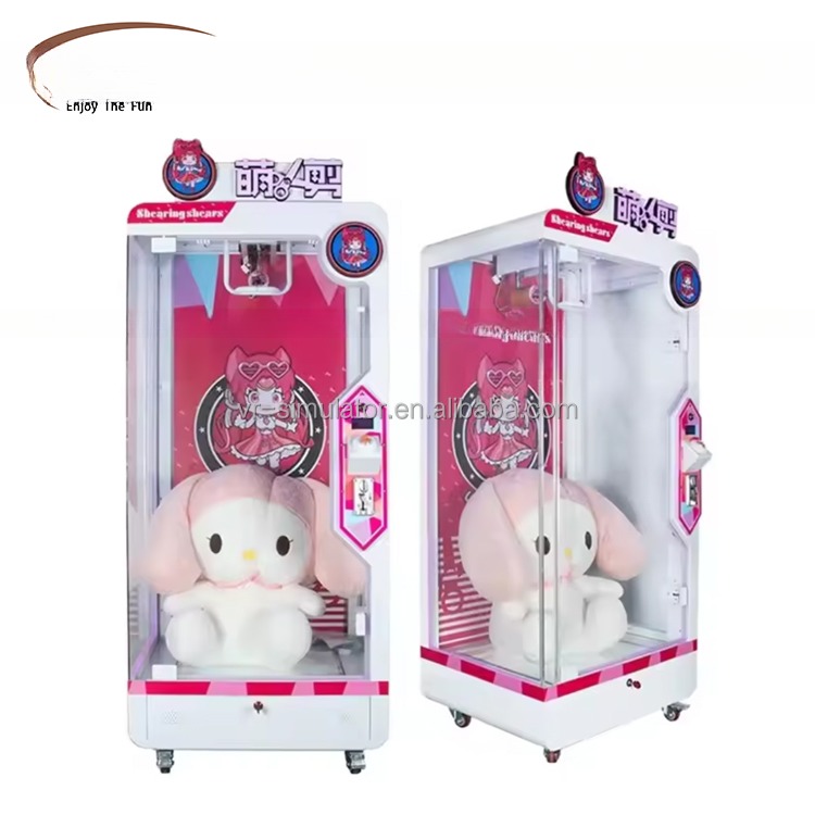 Dreamland video game equipment cute baby scissors toys coin operated cutting doll game machine