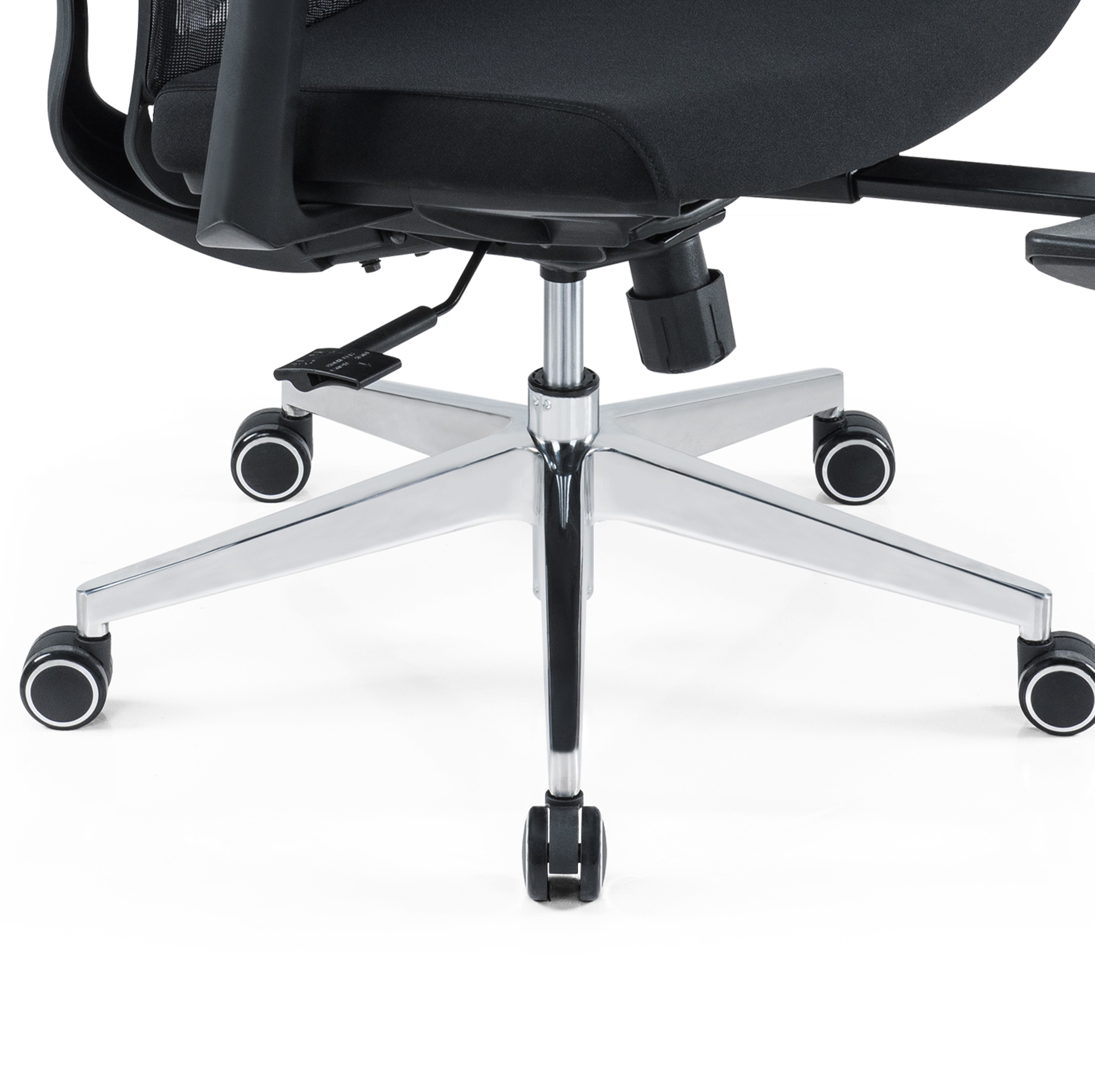 Ergonomic High Back Full Mesh Chair With Adjustable Headrest Armres Waist Pillow