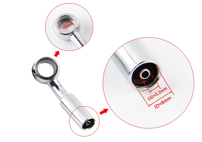 Chromed Carbon Steel Brake Hose Banjo Fitting