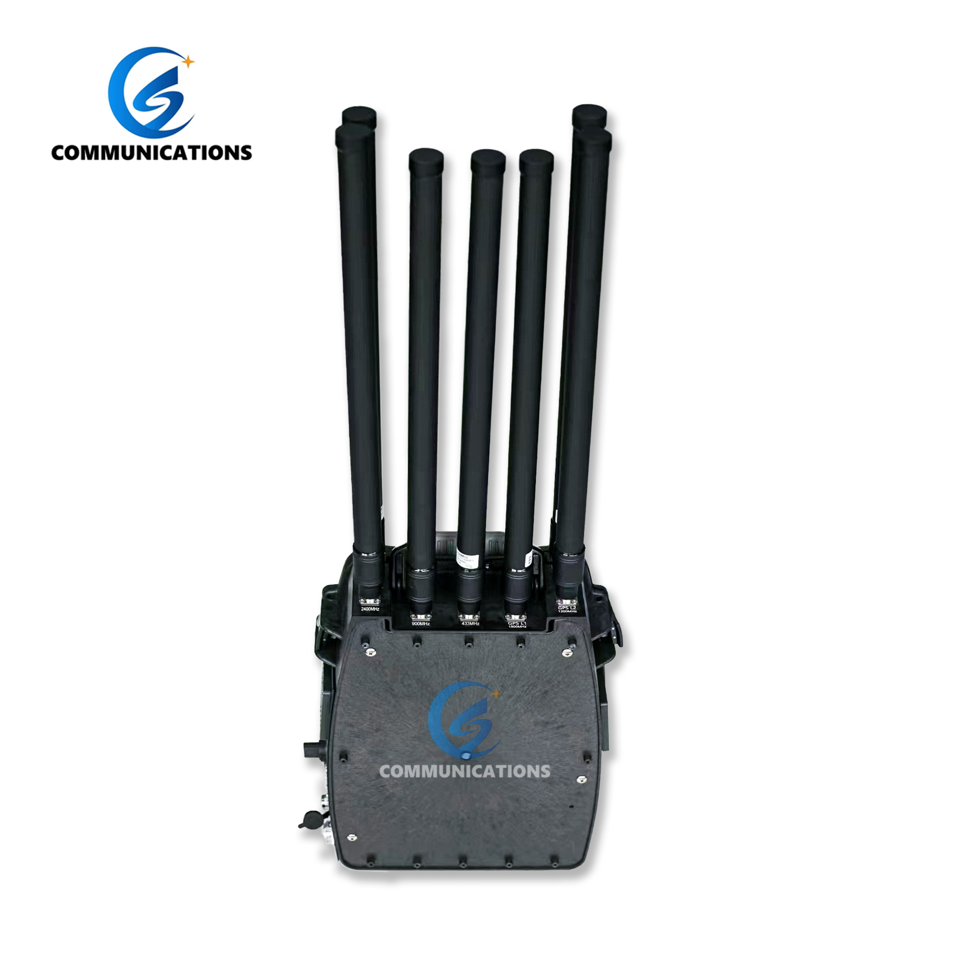 900MHz 1.2G 1.5G 2.4G 5.2G 5.8G Drone Signal Detector Defense System With 6 Antennas