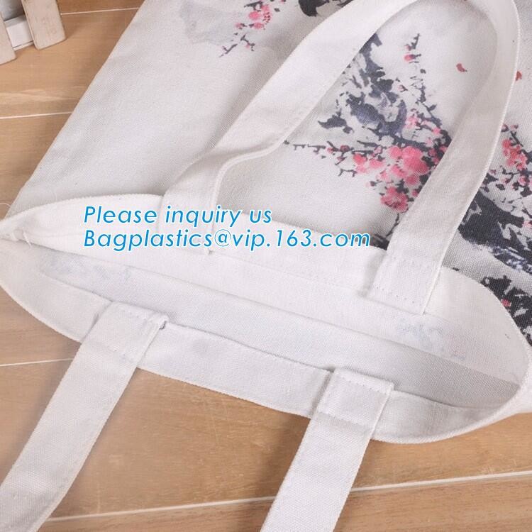 100% recycled organic cotton canvas calico drawstring bag with printing,custom print canvas cloth tote bags with printed