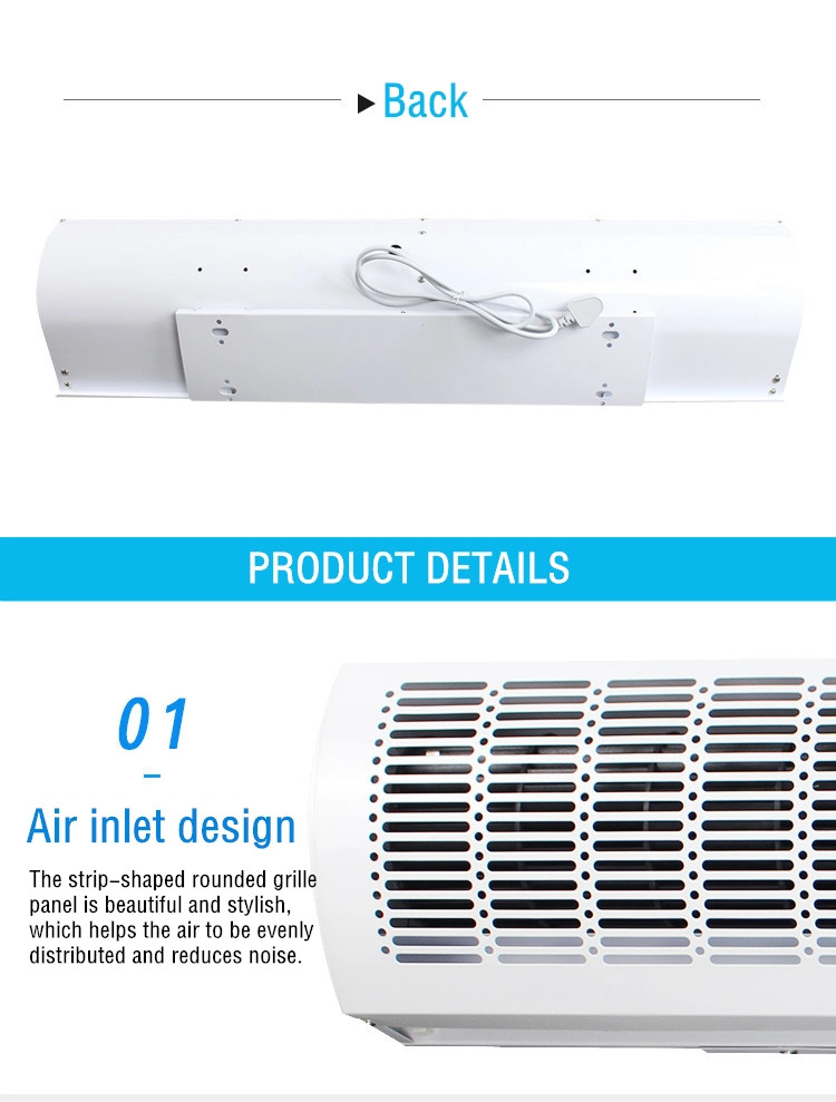 Natural Wind Door Air Curtain 0.9m 1m 1.2m 1.5m 1.8m