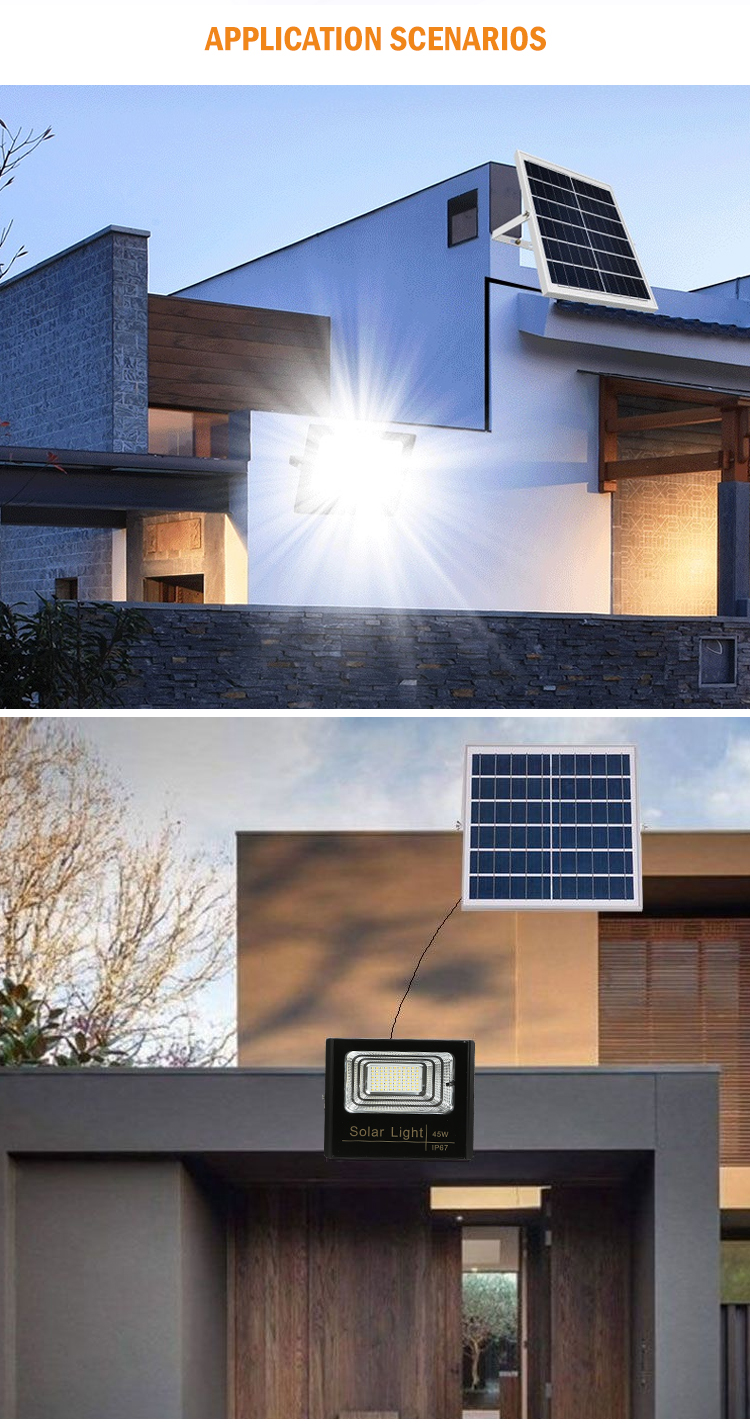 Outdoor IP67 waterproof remote control security lighting