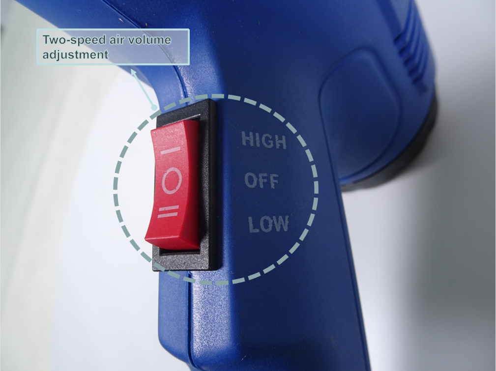 Versatile 220V Portable Hand Held Shrink Wrapping Machine with 2000W Hot Air Heat Gun