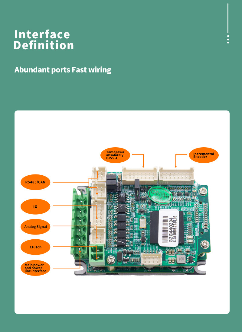 12A Rated Current Servo Drive Incremental Encoder For Industrial Applications