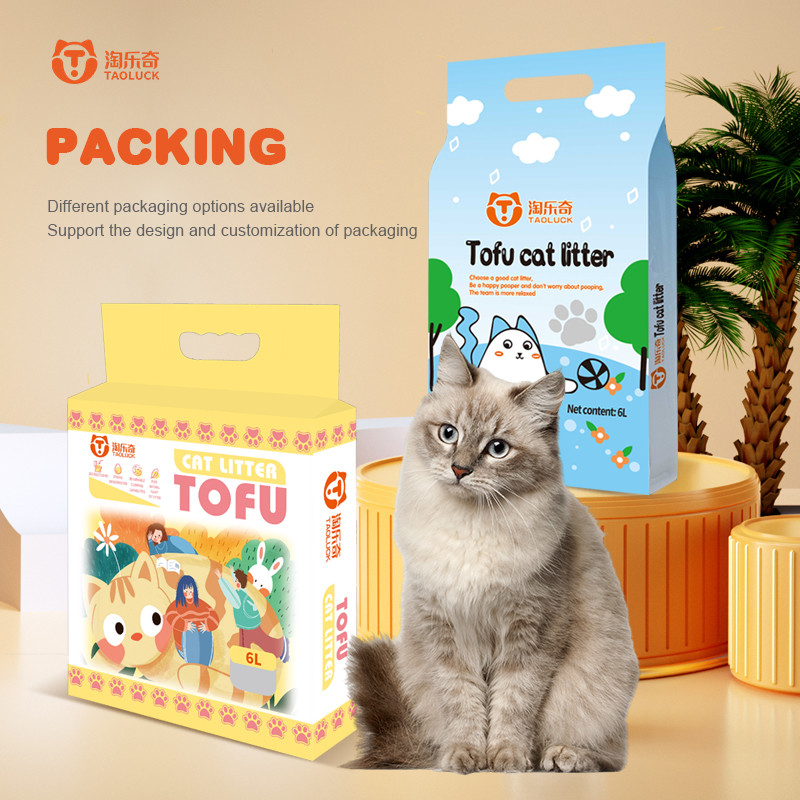 Strip Shape Dustless Cat Litter Plant Dust Free Clumping Cat Litter