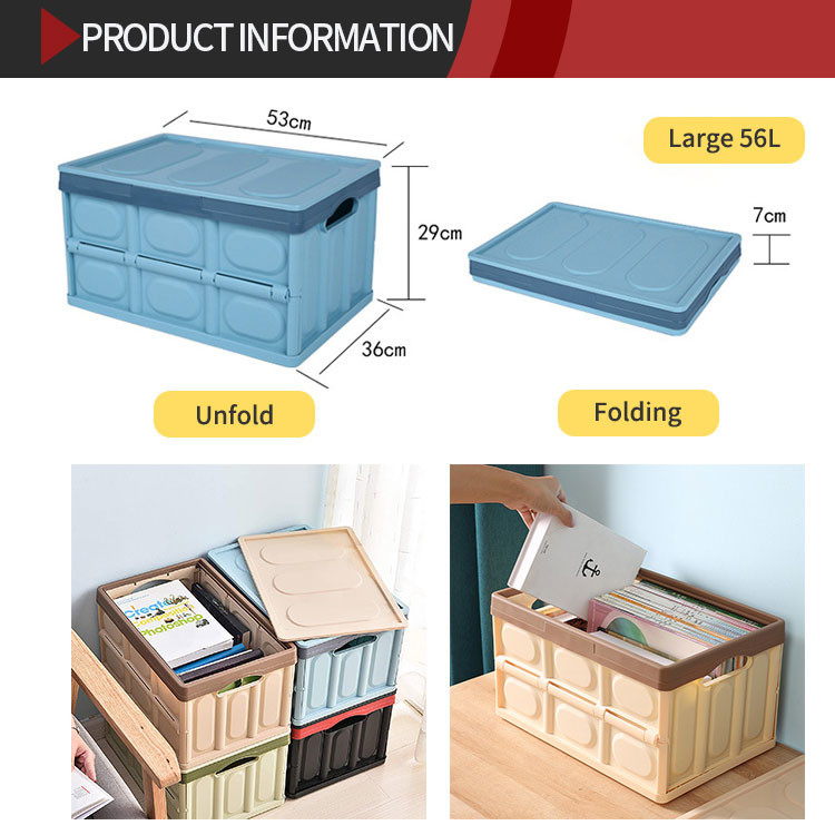 Detachable Square Cube Household Storage Containers PP Plastic Collapsible Dustproof