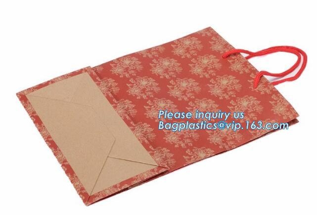 Cheap Customized Pink Printed Paper Shopping Bag For Clothing and Gift,Recycled Luxury Paper Bags & Retail Carrier Bags