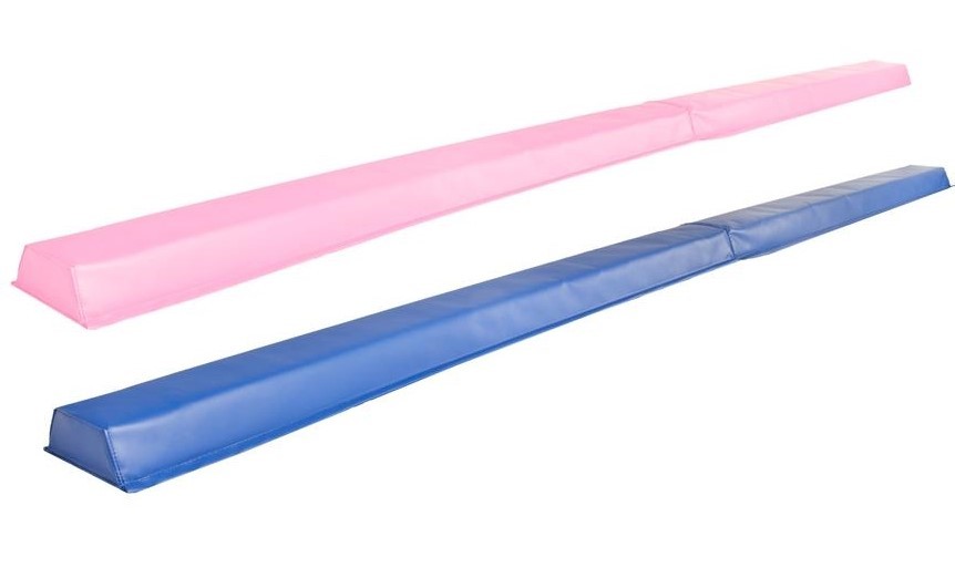 Flexible 18 Oz Vinyl Fabric 108" X 2.5" X 7" Folding Floor Balance Beam