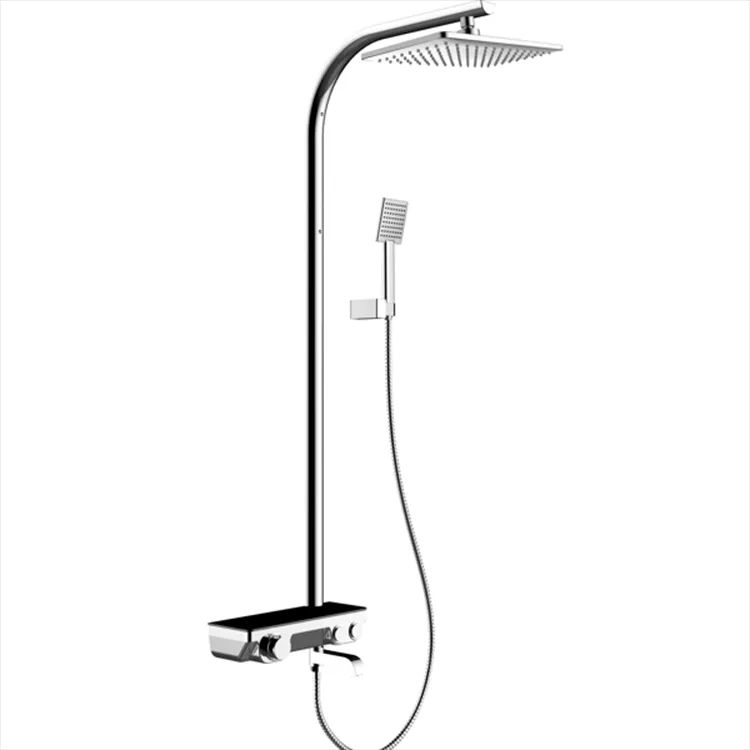 5 Square ABS Plastic Hand Shower Chrome Water Saving Handheld Shower Hotel Top Seller