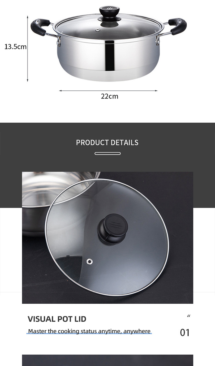 Cheap Price Cookware Set Induction Silver Pot Set Stainless Steel Cookware Set 5pcs Cooking Pot And Pans