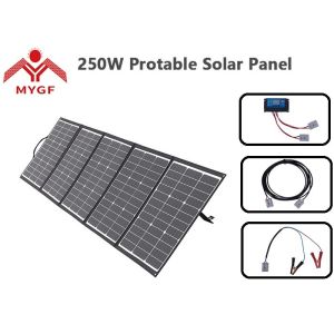 China Durable 250 Watt Foldable Solar Panel Blanket With Fold - Away Support Legs on sale