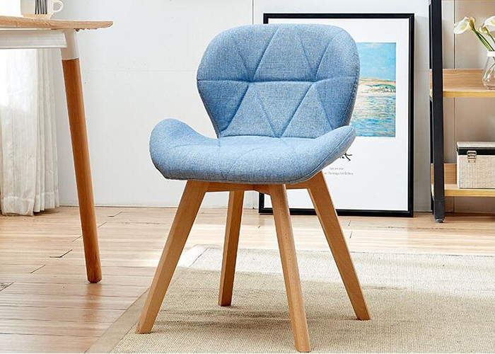 Beech Leg Modern Wood Dining Chairs Ergonomics For Leisure Domestic