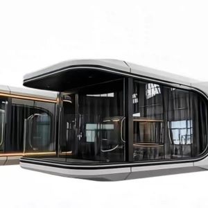China 500kg Space Capsule House with Solar Panels and LED Lighting on sale