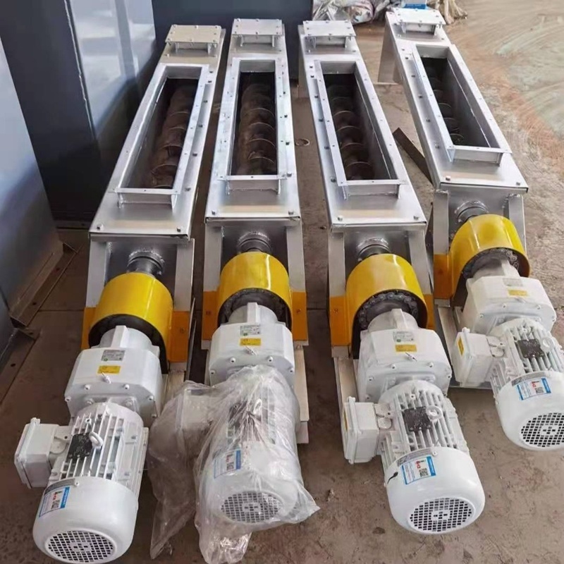 OEM Custom 2024 New U-Shaped Steel Auger Conveyor with Motor Bearing Gear
