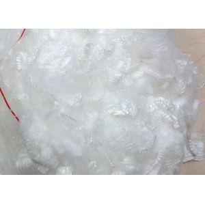 White Polyester Hollowfibre , Siliconized Polyester Fibre Friction Resistant
