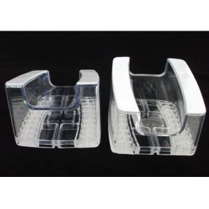 COMER Custom clear acrylic price tag with alarm security displaying systems and