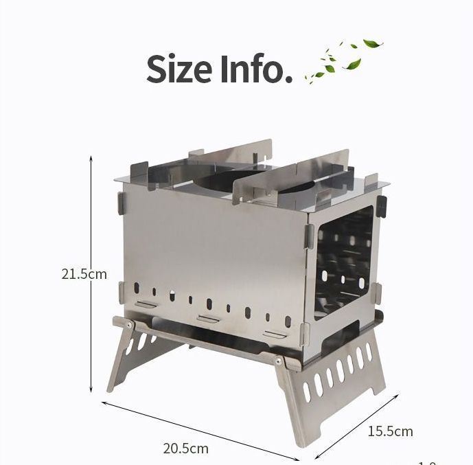 Outdoor Folding Camping Portable Charcoal Stove Portable Card Stove Barbecue Grill