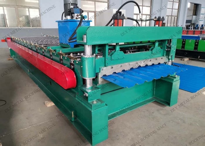 10kw Trapezoidal Roll Forming Machine 1250mm Tin Sheet Making Machine