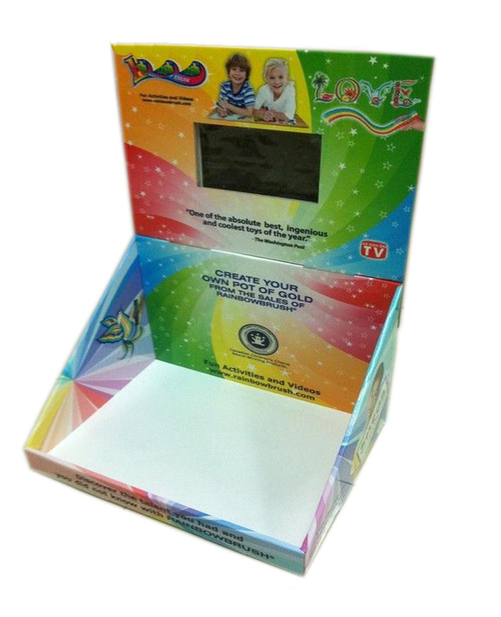 7 inch LCD video shelf talker video in-store merchandising display with video playback function