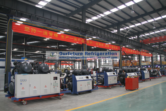 R407c Cold Storage Use Refrigeration Compressor Unit OBBL2-100M For Fruit Precooling Use