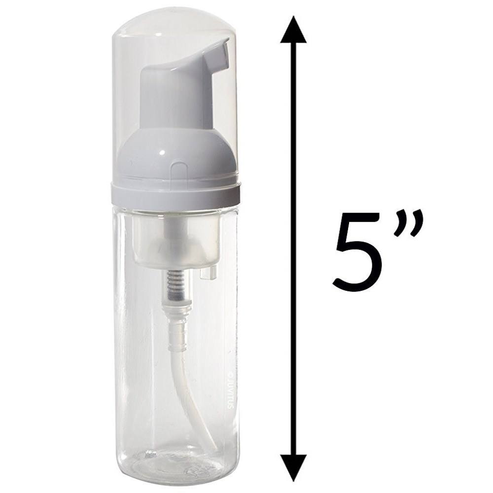 Pump Empty Foaming Soap Dispenser 300Pcs 50ml For Face Eyelashes Cleaner