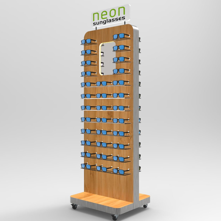 Retail Sunglasses Display Stand Metal Glasses Display Rack For Store