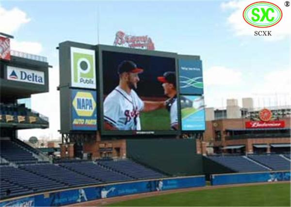 High Refresh Frequency 10mm Football Field Led Display With Waterproof Level