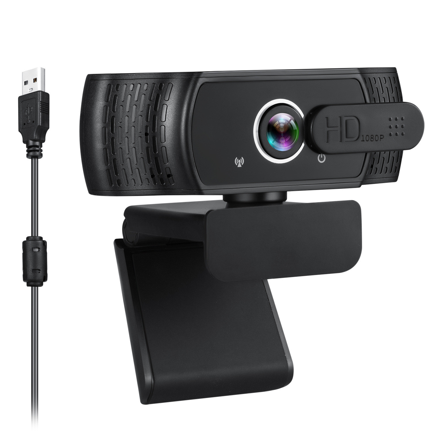 Online Class Live Broadcast Laptop Webcam HD 1080P 30fps Fixed Focus best camera for skype video conferencing