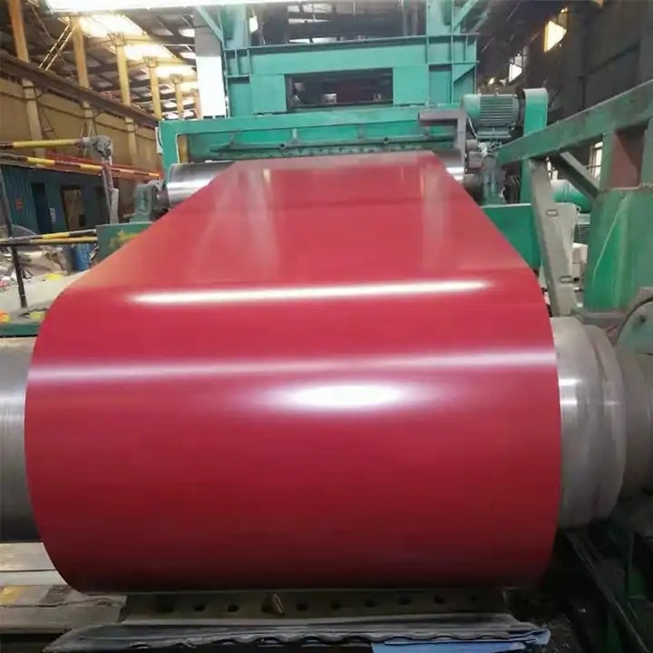Red Prepainted Galvalume Coil 600-1250mm Color Coated Steel Coil