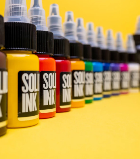 Non Hazardous Colors Tattoo Ink Pigment Solid 30ML 60ML with glycerin