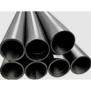 China Beveled Ends Round Welded Steel Pipes with Black Painted Surface for Round Pipe Type in Heavy-Duty Applications on sale